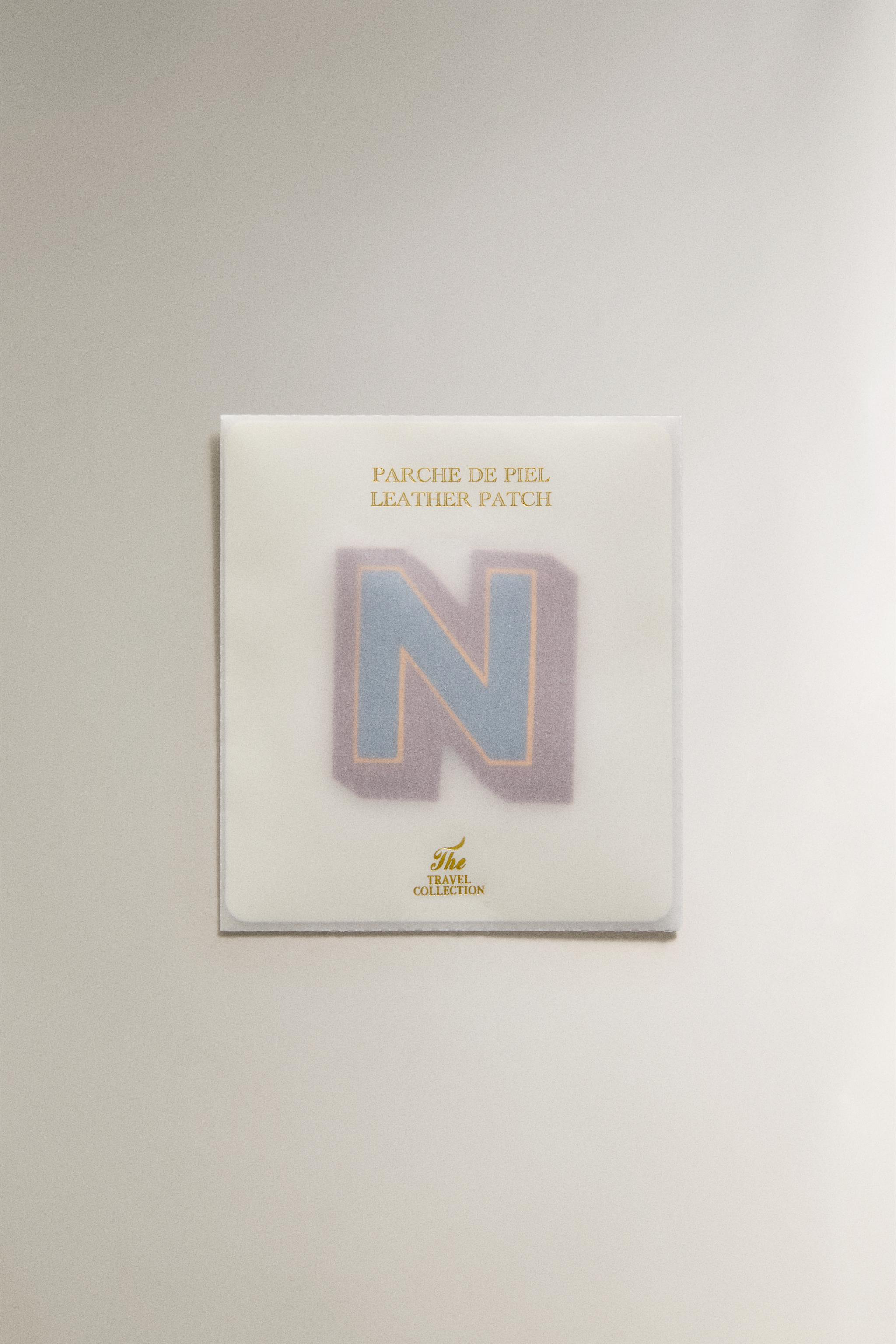 LEATHER LETTER N PATCH